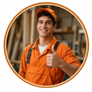 smiling worker in workshop setting result